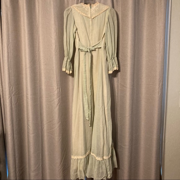 Vintage Gunne Sax Mint Prairie Style Maxi - Picture 2 of 3